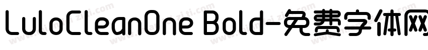 LuloCleanOne Bold字体转换